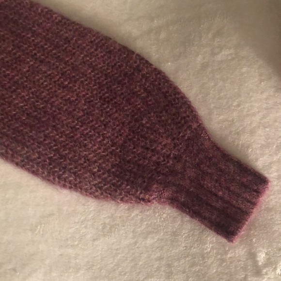 NWT wool-blend, cropped, plum, full-sleeve sweater, chunky rib sweater from H&M - Picture 12 of 12